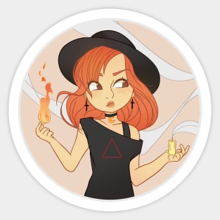 Fire Witch - Chibi Sticker